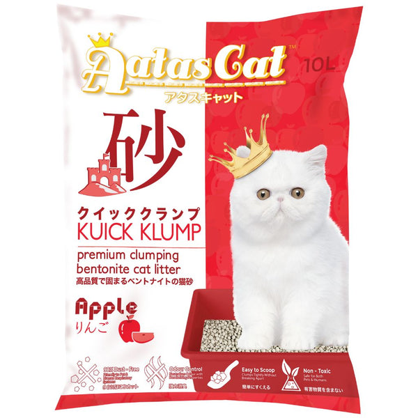 Aatas Cat Kuick Klump Apple Bentonite Cat Litter, 10L x 6