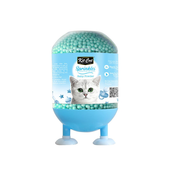 Kit Cat Sprinkles Baby Powder Deodorising Litter Beads, 240g