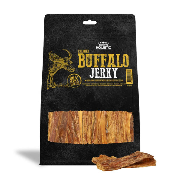 Absolute Holistic Premier Buffalo Jerky Air-Dried Dog Treats (2 Sizes)