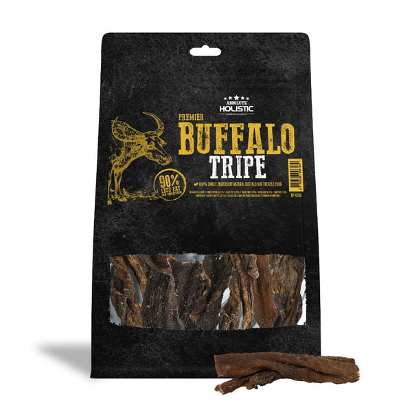 Absolute Holistic Premier Buffalo Tripe Jerky Dog Treats (2 Sizes)