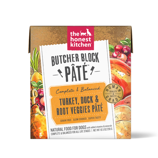 The Honest Kitchen - Butcher Block Pate Turkey, Duck & Root Veggies, 10.5oz
