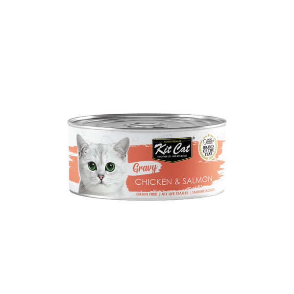 Kit Cat Gravy Chicken & Salmon Wet Cat Food, 70g