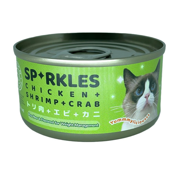 Sparkles Chicken + Shrimp + Crab Wet Cat Food, 70g