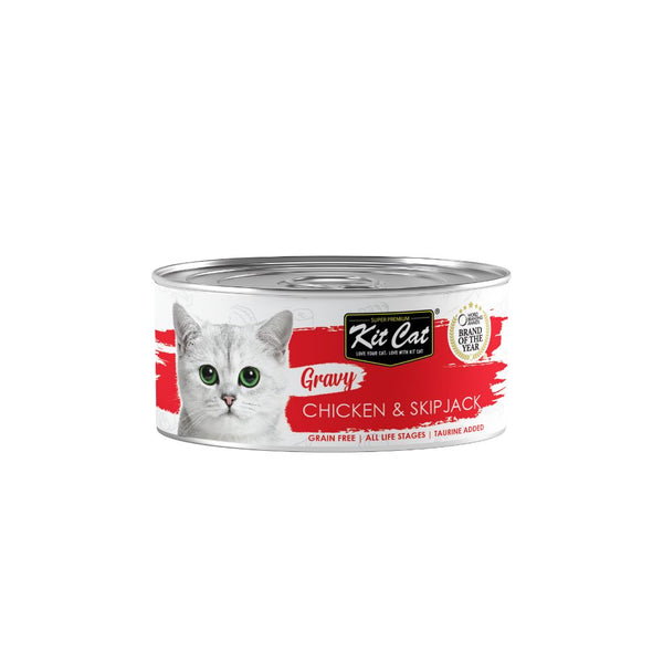 Kit Cat Gravy Chicken & Skipjack Wet Cat Food, 70g