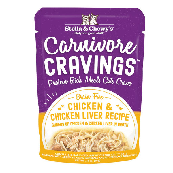 Stella & Chewy's Carnivore Cravings Chicken & Chicken Liver Recipe Wet Cat Food, 2.8 oz