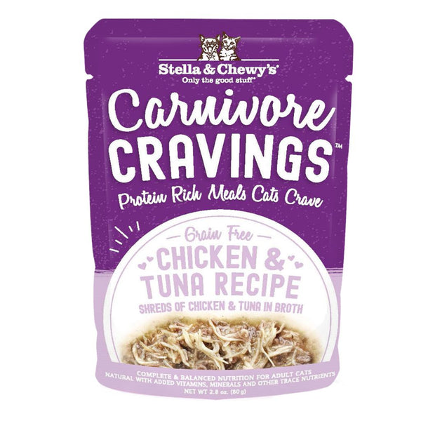 Stella & Chewy's Carnivore Cravings Chicken & Tuna Recipe Wet Cat Food, 2.8 oz