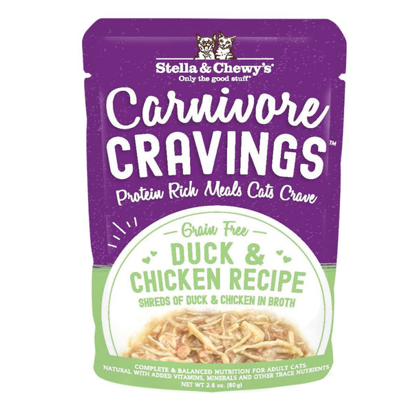 Stella & Chewy's Carnivore Cravings Duck & Chicken Recipe Wet Cat Food, 2.8 oz