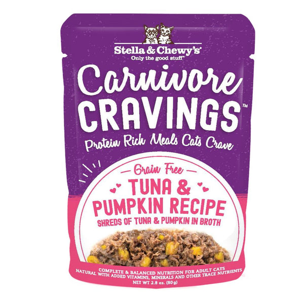 Stella & Chewy's Carnivore Cravings Tuna & Pumpkin Recipe Wet Cat Food, 2.8 oz