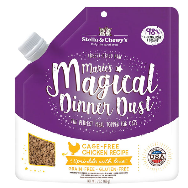 Stella & Chewy's Marie's Magical Dinner Dust Chicken Freeze-Dried Cat Food Topper, 198g