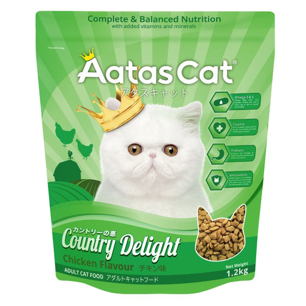 Aatas Cat Country Delight Chicken Flavour Dry Cat Food (2 Sizes)