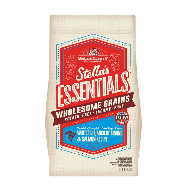 Stella & Chewy's Essentials Wholesome Grains Wild-Caught Whitefish, Ancient Grains &amp; Salmon Recipe Dry Dog Food (2 Sizes)