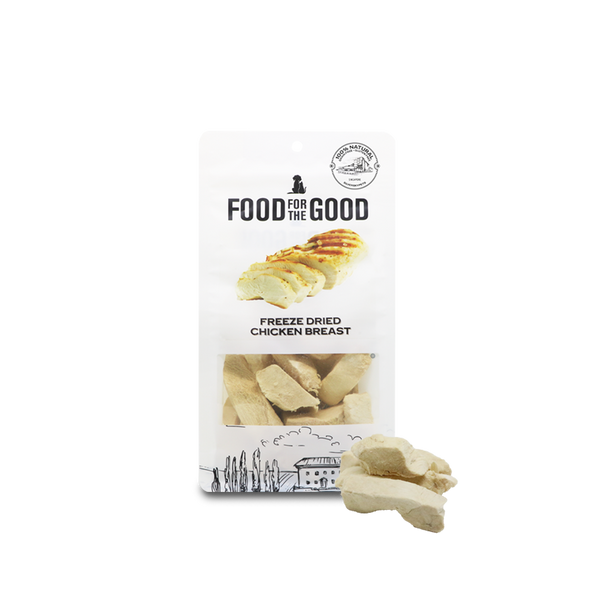 Food For The Good Freeze-Dried Chicken Breast Pet Treats (2 Sizes)