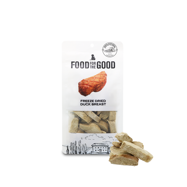 Food For The Good Freeze-Dried Duck Breast Pet Treats, 70g