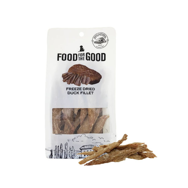 Food For The Good Freeze-Dried Duck Fillet Pet Treats, 100g