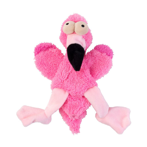 FuzzYard Flat Out Nasties Flo the Flamingo Dog Plush Toy