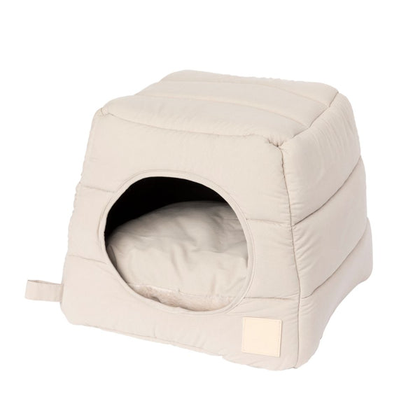 FuzzYard LIFE Sandstone 2-Way Cat Cubby Bed