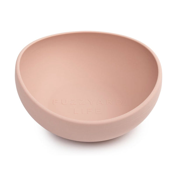 FuzzYard Life Silicone Soft Blush Dog Feeding Bowl (3 Sizes)