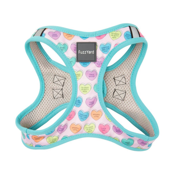 FuzzYard Candy Hearts Dog Step-in Harness (5 Sizes)