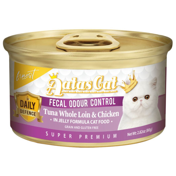 Aatas Cat Finest Daily Defence Fecal Odour Control Wet Cat Food, 80g