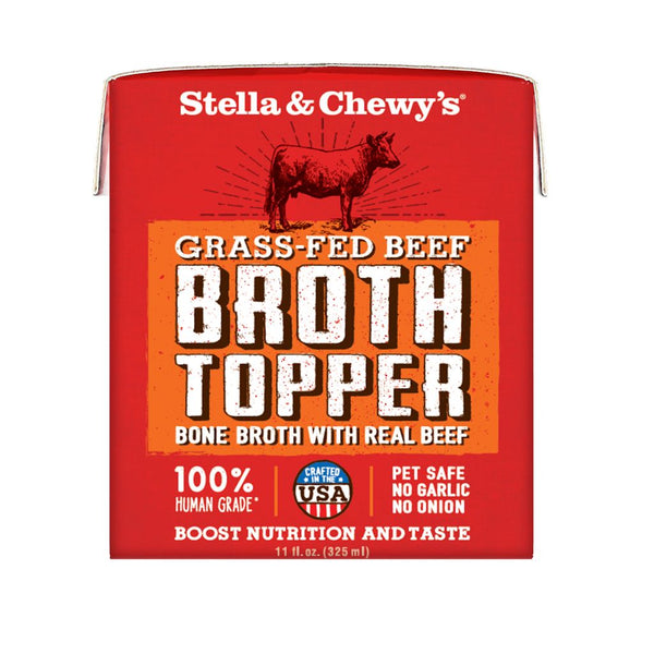 Stella & Chewy's Beef Broth Grain-Free Dog Food Topper, 11fl oz