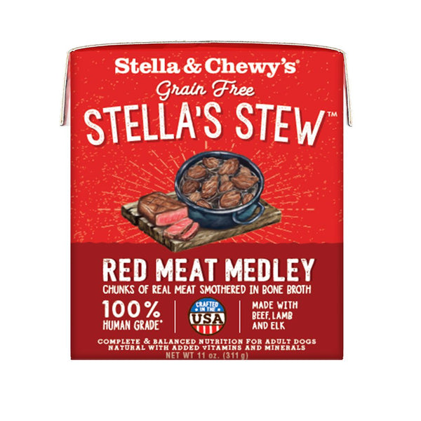 Stella & Chewy's Red Meat Medley Stew Grain-Free Wet Dog Food, 11oz