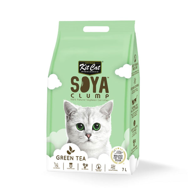 Kit Cat Soya Clump Green Tea Cat Litter, 7L