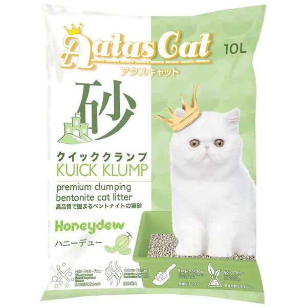 Aatas Cat Kuick Klump Honeydew Bentonite Cat Litter, 10L x 6