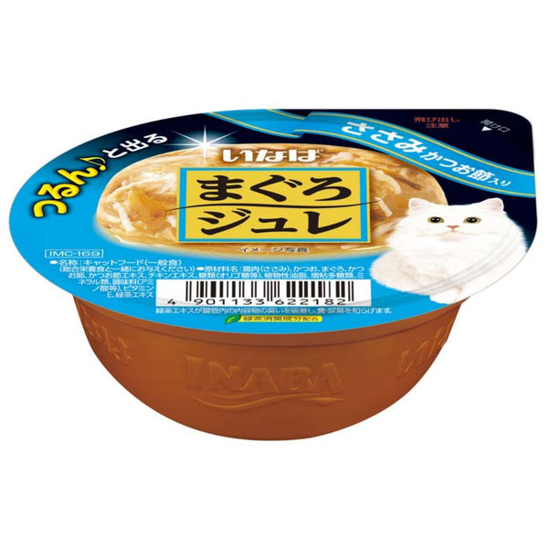 Ciao Jelly Cup Chicken Fillet with Sliced Bonito Cat Food Topper, 65g