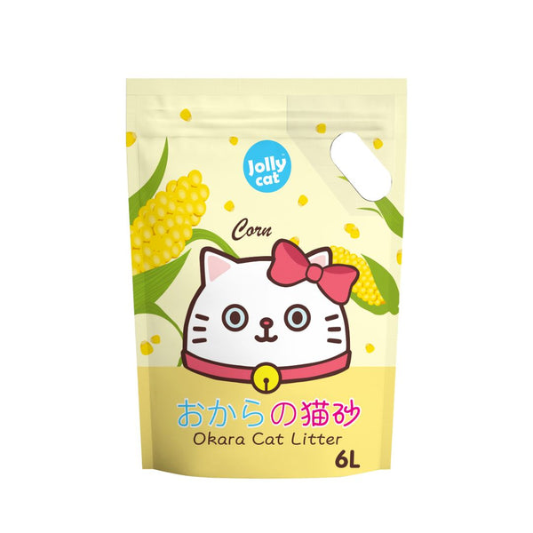 Jolly Cat Okara Corn Tofu Cat Litter, 6L