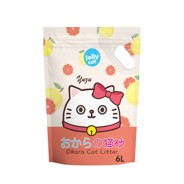 Jolly Cat Okara Yuzu Tofu Cat Litter, 6L