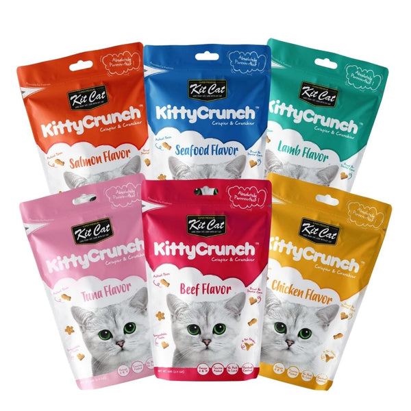 [3 FOR $8.50] Kit Cat Assorted Kitty Crunch Crunchy Cat Treats, 60g