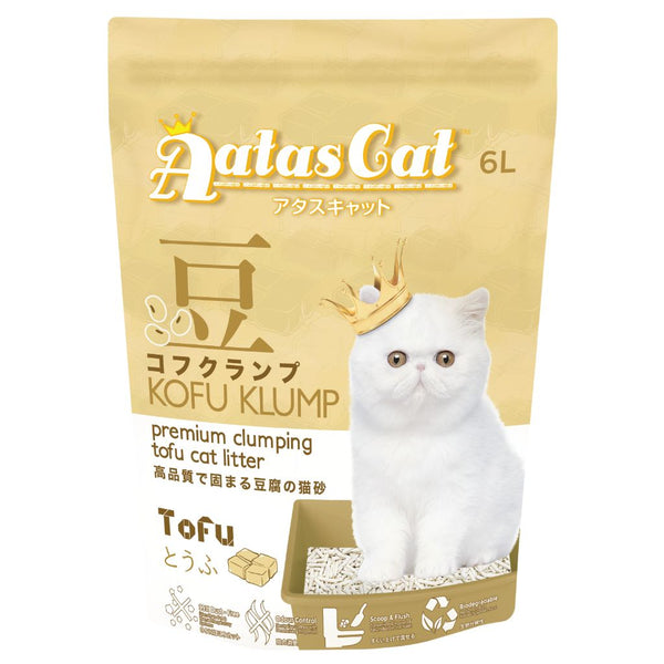 Aatas Cat Kofu Klump Original Tofu Cat Litter, 6L