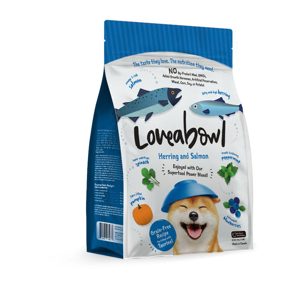 Loveabowl Grain-Free Herring & Salmon Dry Dog Food (4 Sizes)