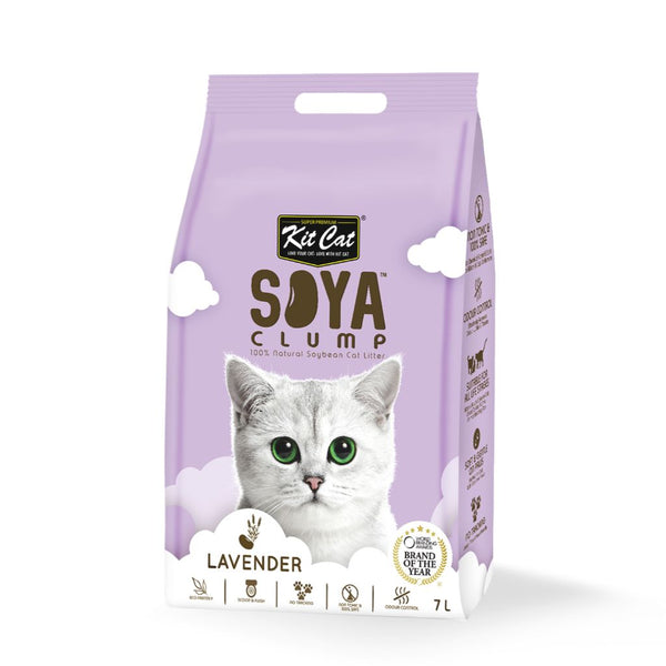 Kit Cat Soya Clump Lavender Cat Litter, 7L