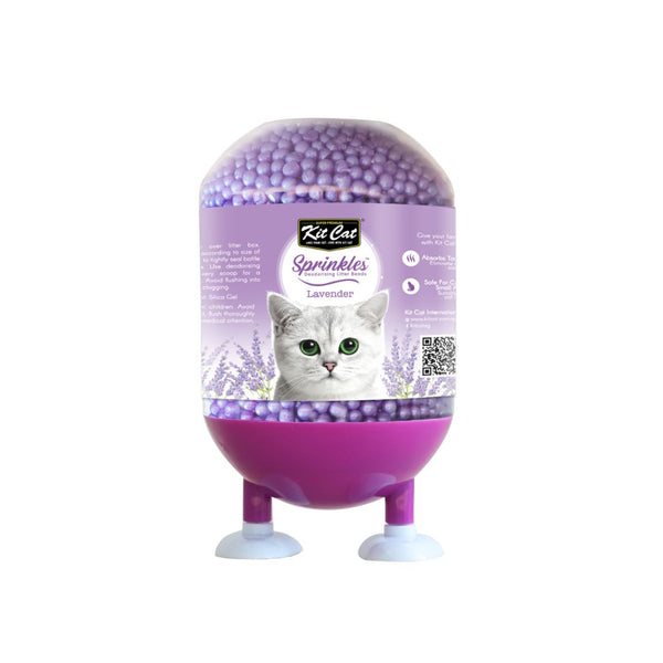 Kit Cat Sprinkles Lavender Deodorising Litter Beads, 240g
