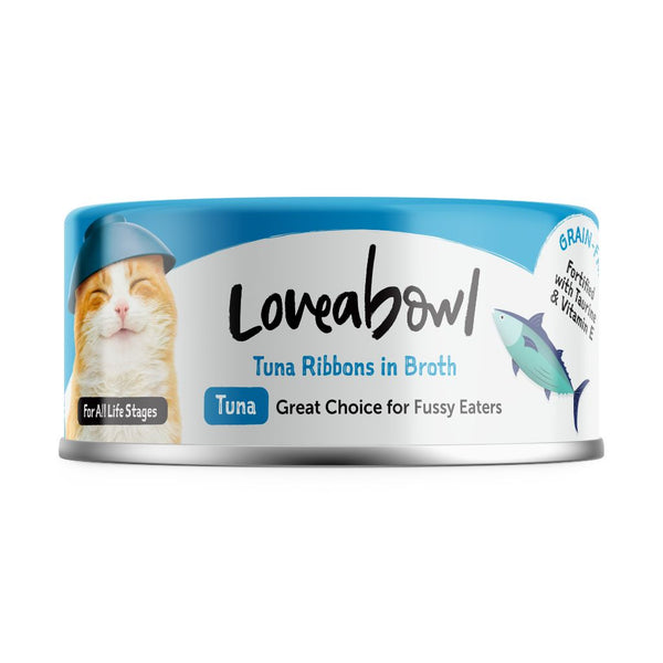 Loveabowl Tuna Ribbons in Broth Wet Cat Food, 70g