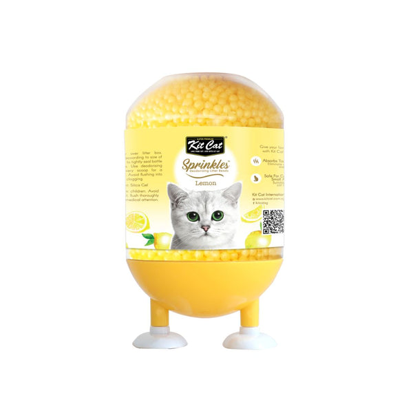 Kit Cat Sprinkles Lemon Deodorising Litter Beads, 240g