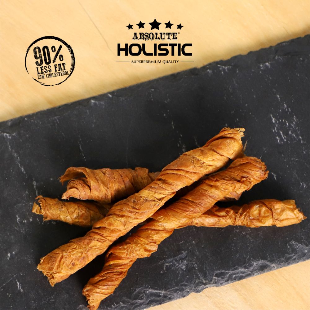 Absolute Holistic Premier Buffalo Twists Jerky Dog Treats (2 Sizes