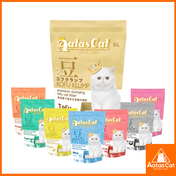 [6 FOR $40] Aatas Cat Assorted Kofu Klump Tofu Cat Litter, 6L x 6