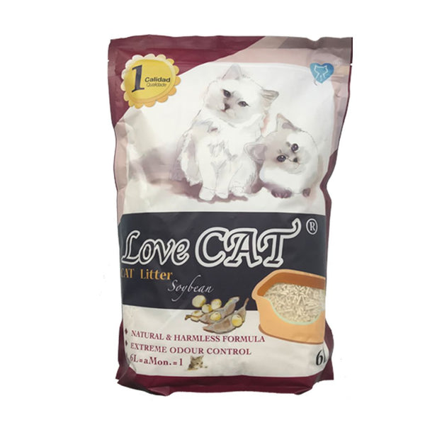 Love Cat Soybean Tofu Cat Litter, 6L