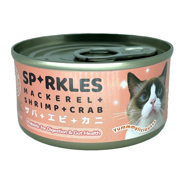 Sparkles Mackerel + Shrimp + Crab Wet Cat Food, 70g