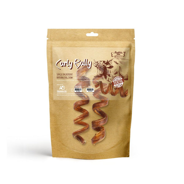 Absolute Bites Curly Bully Stick Air-Dried Dog Treats (2 Sizes)