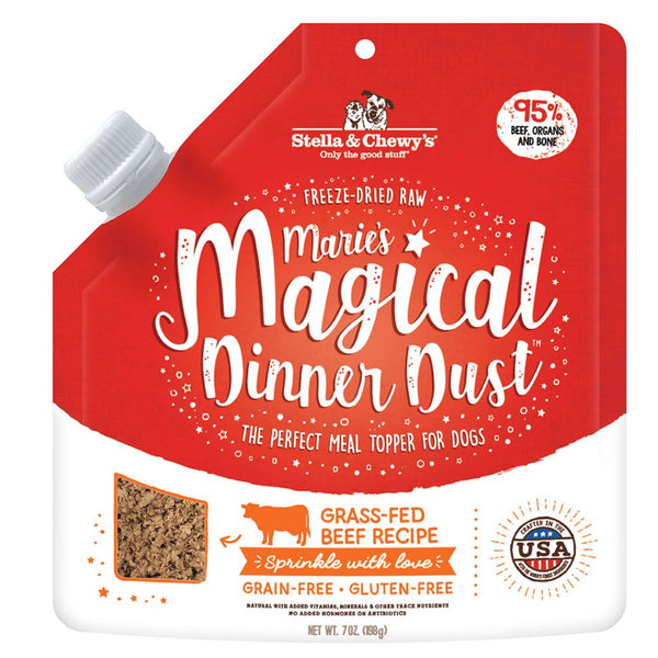 Stella & Chewy's Marie's Magical Dinner Dust Beef Freeze-Dried Dog Food Topper, 198g