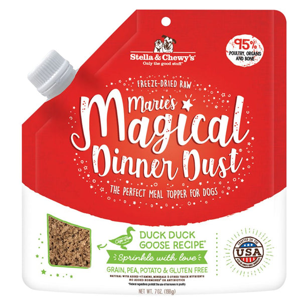 Stella & Chewy's Marie's Magical Dinner Dust Duck Freeze-Dried Dog Food Topper, 198g