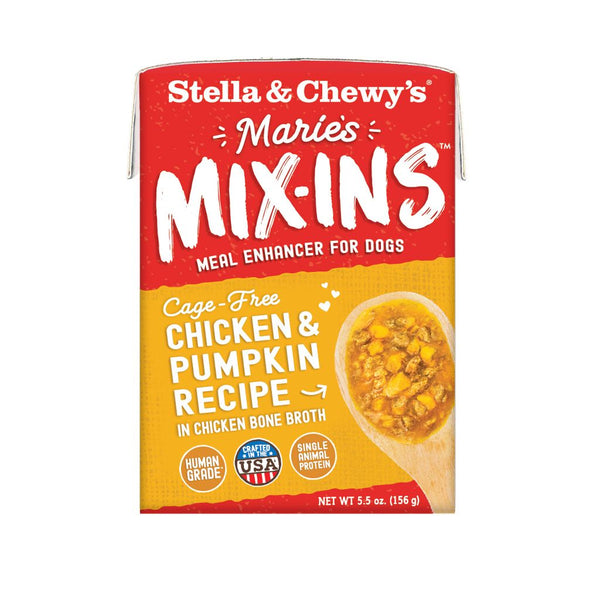 Stella & Chewy's Marie's Mix-Ins Chicken & Pumpkin Recipe Wet Dog Food Topper, 5.5 oz