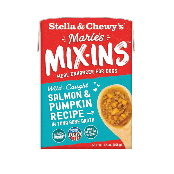 Stella & Chewy's Marie's Mix-Ins Salmon & Pumpkin Recipe Wet Dog Food Topper, 5.5 oz