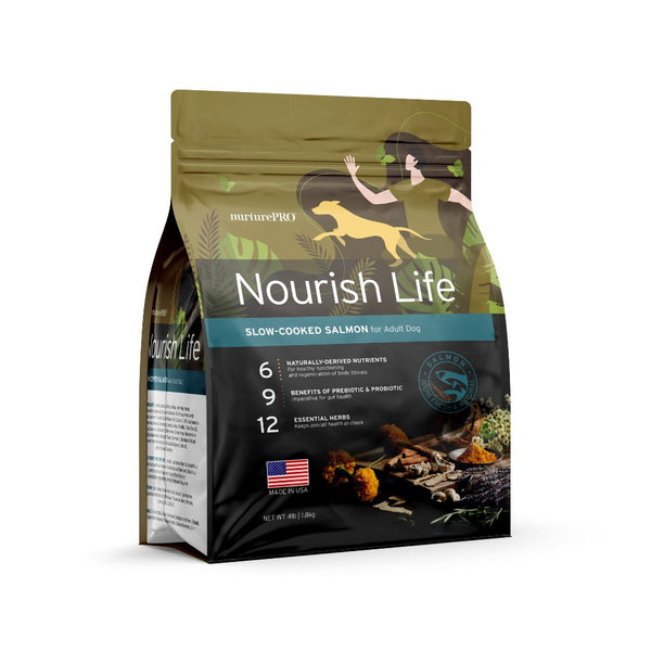Nurture Pro Nourish Life Salmon Formula for Adult Dry Dog Food (4 Sizes)