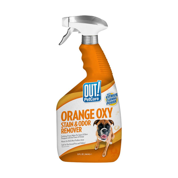 OUT! Orange Oxy-Fast Stain & Odour Remover for Dogs & Cats, 945ml