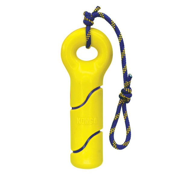 Kong Squeezz Tennis Buoy with Rope Dog Toy (2 Sizes)