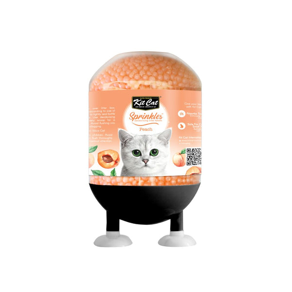 Kit Cat Sprinkles Peach Deodorising Litter Beads, 240g